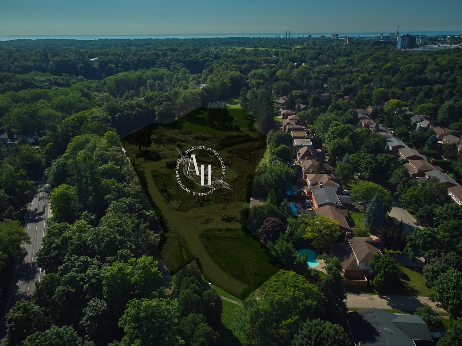 Abacot Hill site plan showing lot layout in Sherwood Forrest, Mississauga